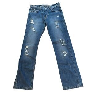Dolce & Gabbana D&G Magic Straight Low Rise Jeans Y2K Distressed 32x34* NWT